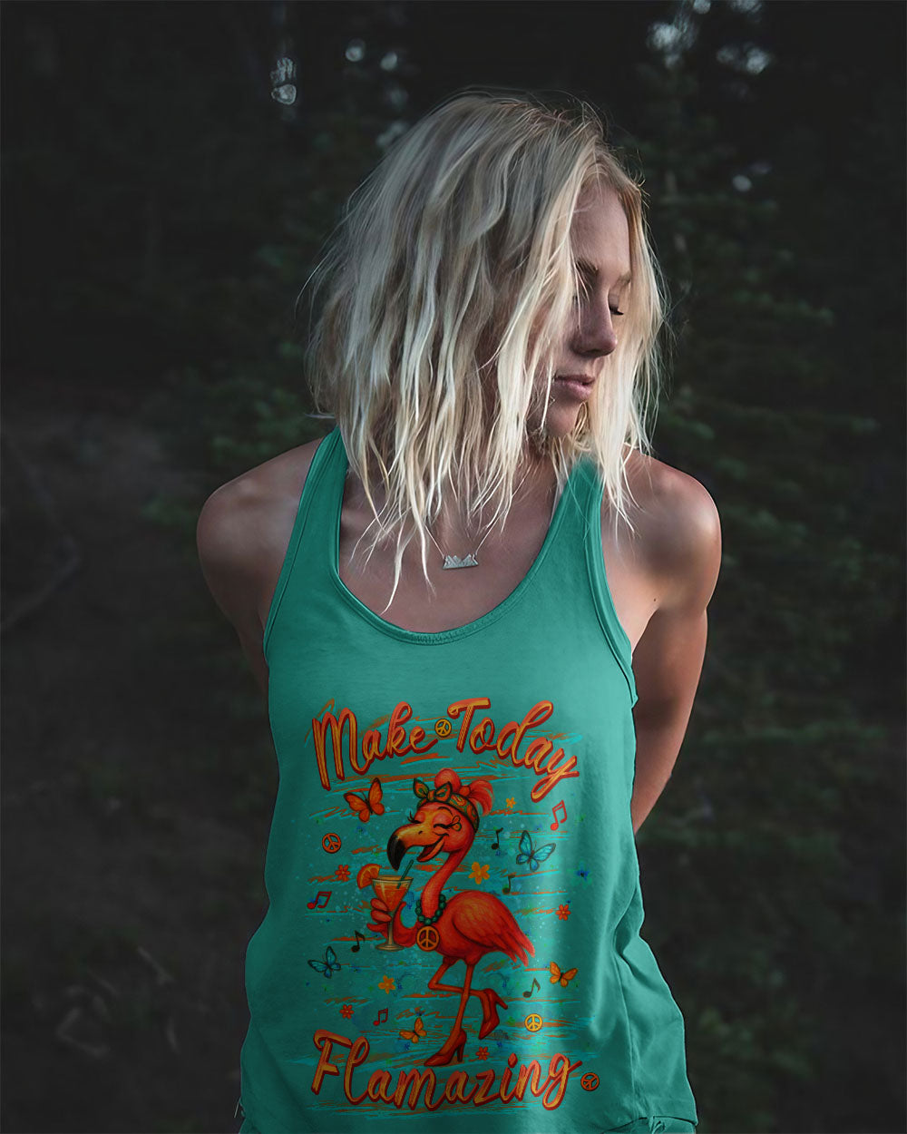 MAKE TODAY FLAMAZING FLAMINGO ALL OVER PRINT - YHLT0605252