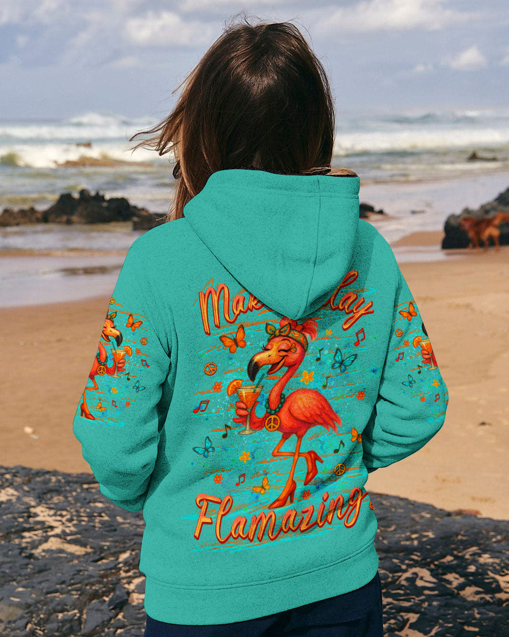 MAKE TODAY FLAMAZING FLAMINGO ALL OVER PRINT - YHLT0605252