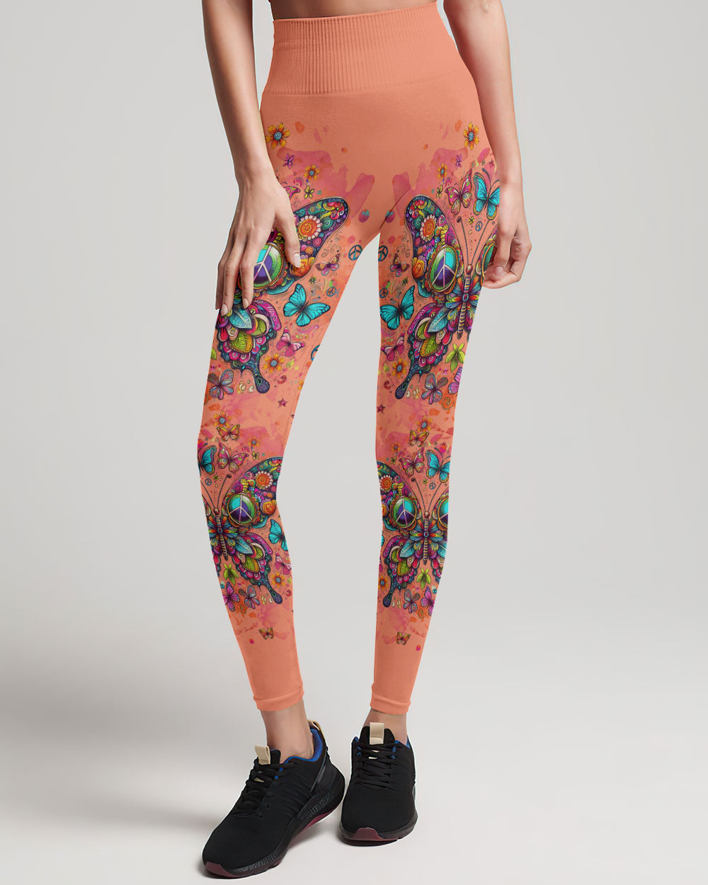 BE YOU THE WORLD WILL ADJUST BUTTERFLY ALL OVER PRINT - YHLT0612231