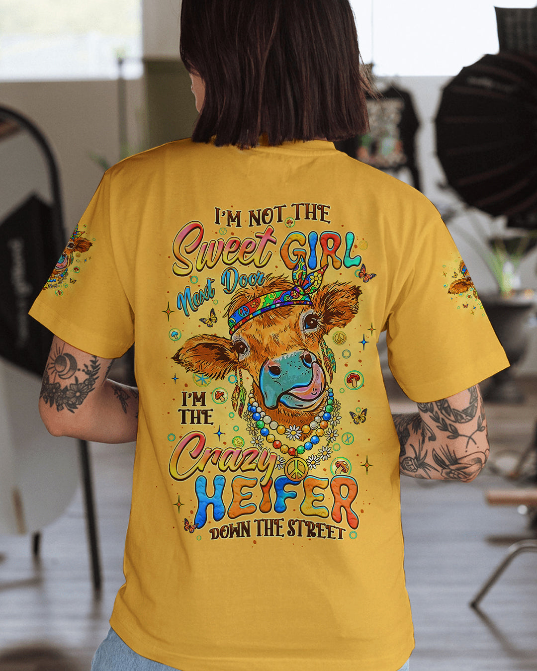 I'M THE CRAZY HEIFER ALL OVER PRINT - YHLT0701263