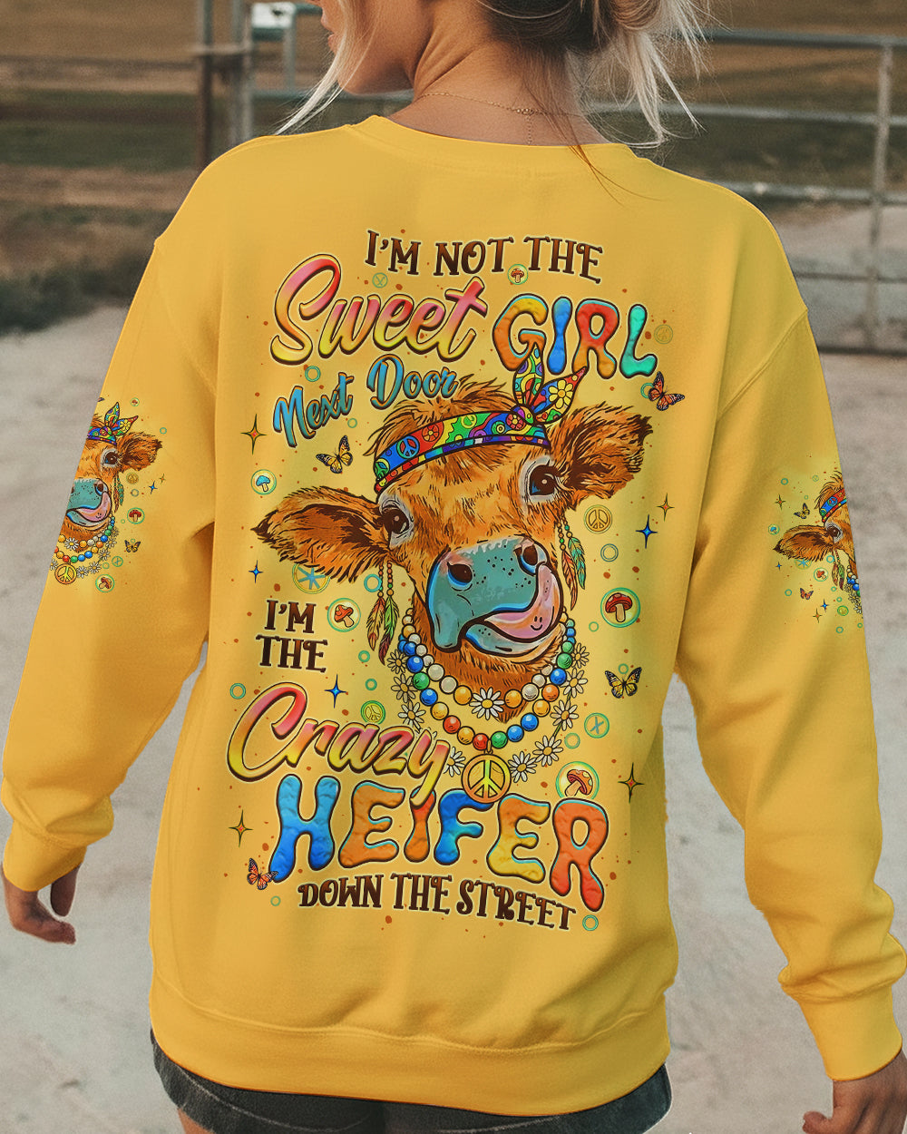 I'M THE CRAZY HEIFER ALL OVER PRINT - YHLT0701263