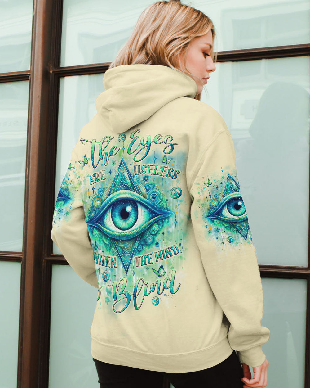 THE EYES ARE USELESS WHEN THE MIND IS BLIND ALL OVER PRINT - YHLT0708243