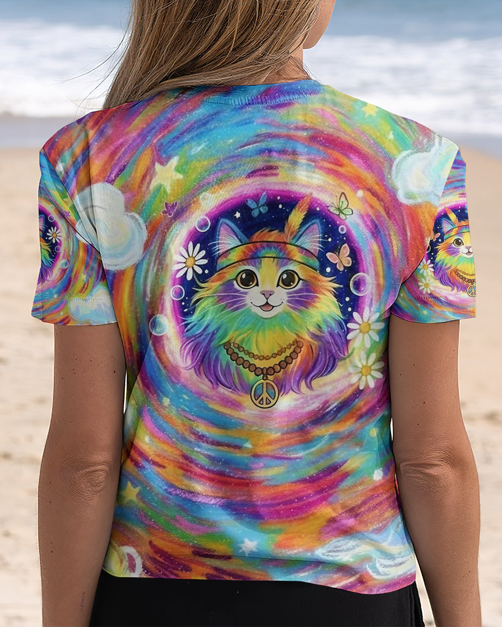 GROOVY GALAXY CAT ALL OVER PRINT - YHLT0801261