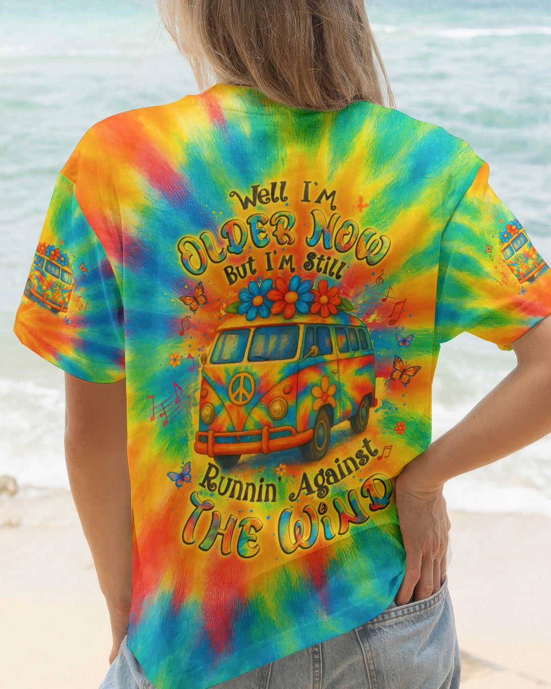 RUNNING AGAINST THE WIND CAR TIE DYE ALL OVER PRINT - YHLT0805251