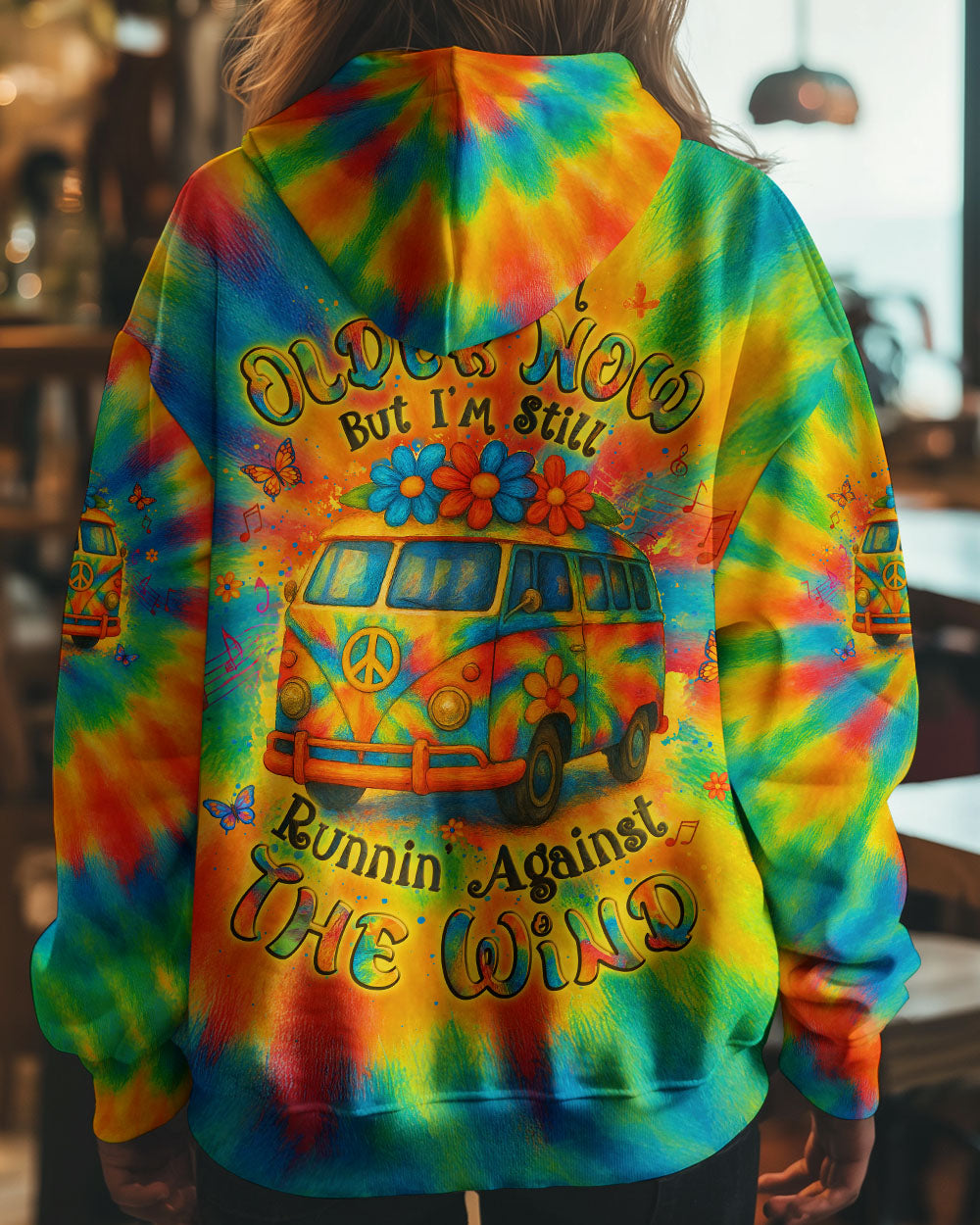 RUNNING AGAINST THE WIND CAR TIE DYE ALL OVER PRINT - YHLT0805251
