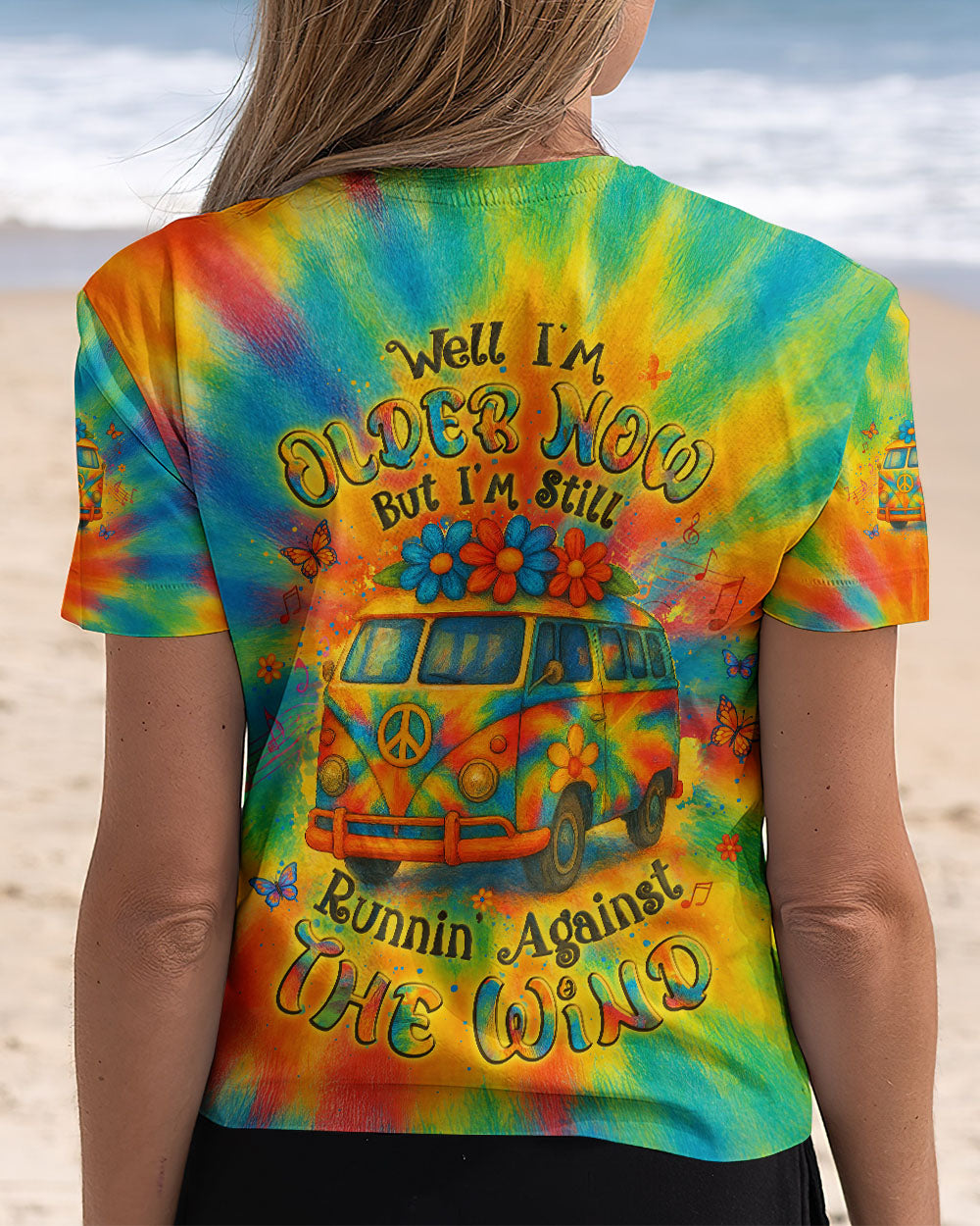 RUNNING AGAINST THE WIND CAR TIE DYE ALL OVER PRINT - YHLT0805251