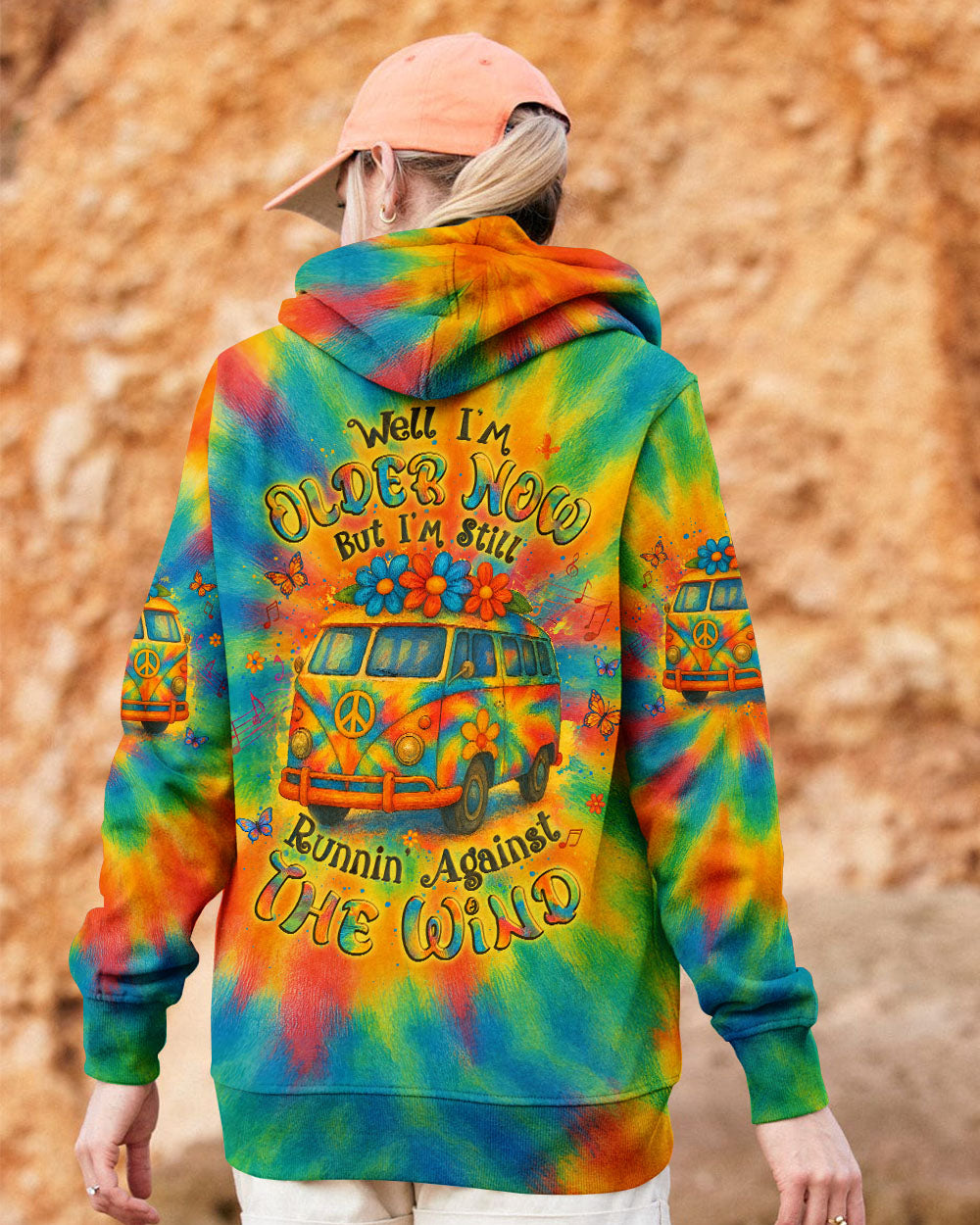 RUNNING AGAINST THE WIND CAR TIE DYE ALL OVER PRINT - YHLT0805251