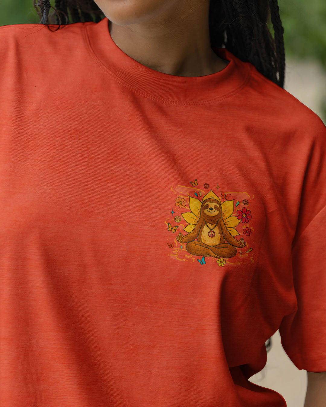 JUST BREATHE SLOTH ALL OVER PRINT - YHLT0807253