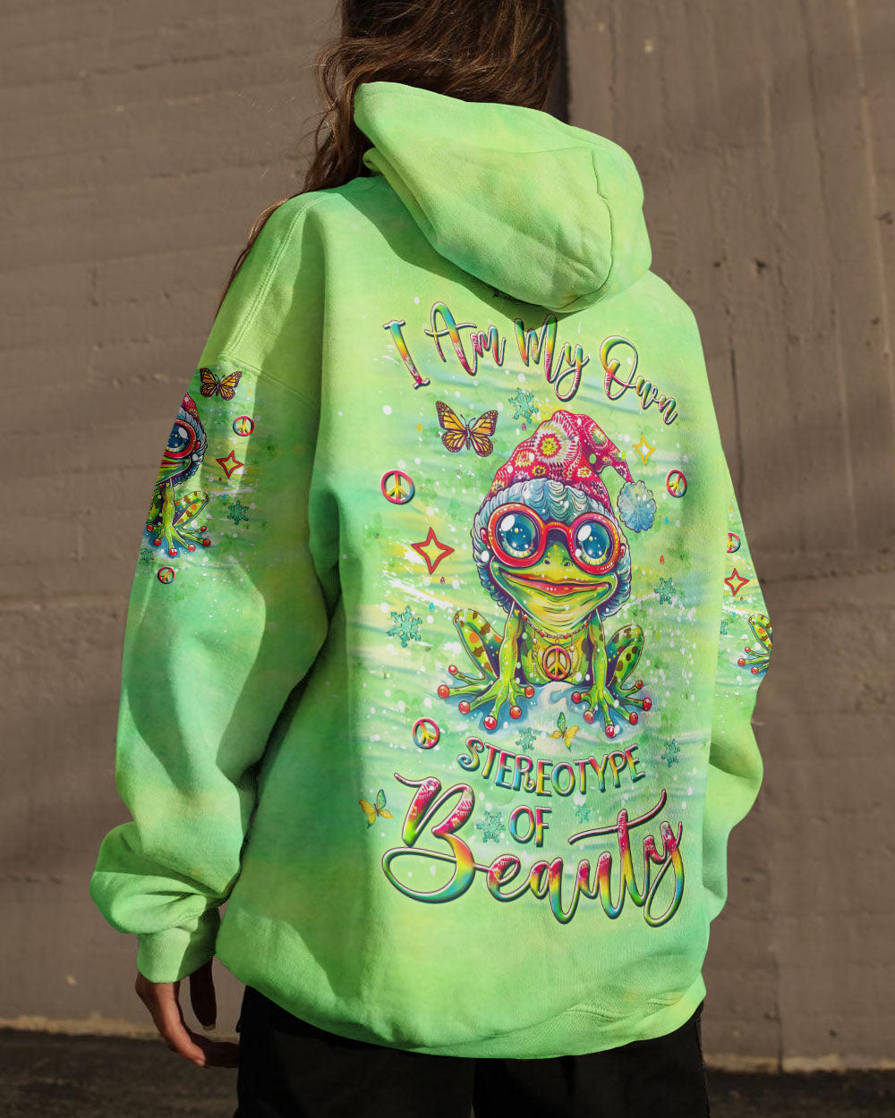 I AM MY OWN STEREOTYPE OF BEAUTY CHRISTMAS FROG ALL OVER PRINT - YHLT0810243