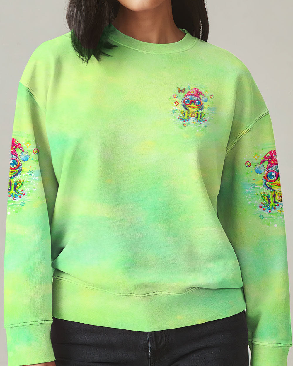 I AM MY OWN STEREOTYPE OF BEAUTY CHRISTMAS FROG ALL OVER PRINT - YHLT0810243