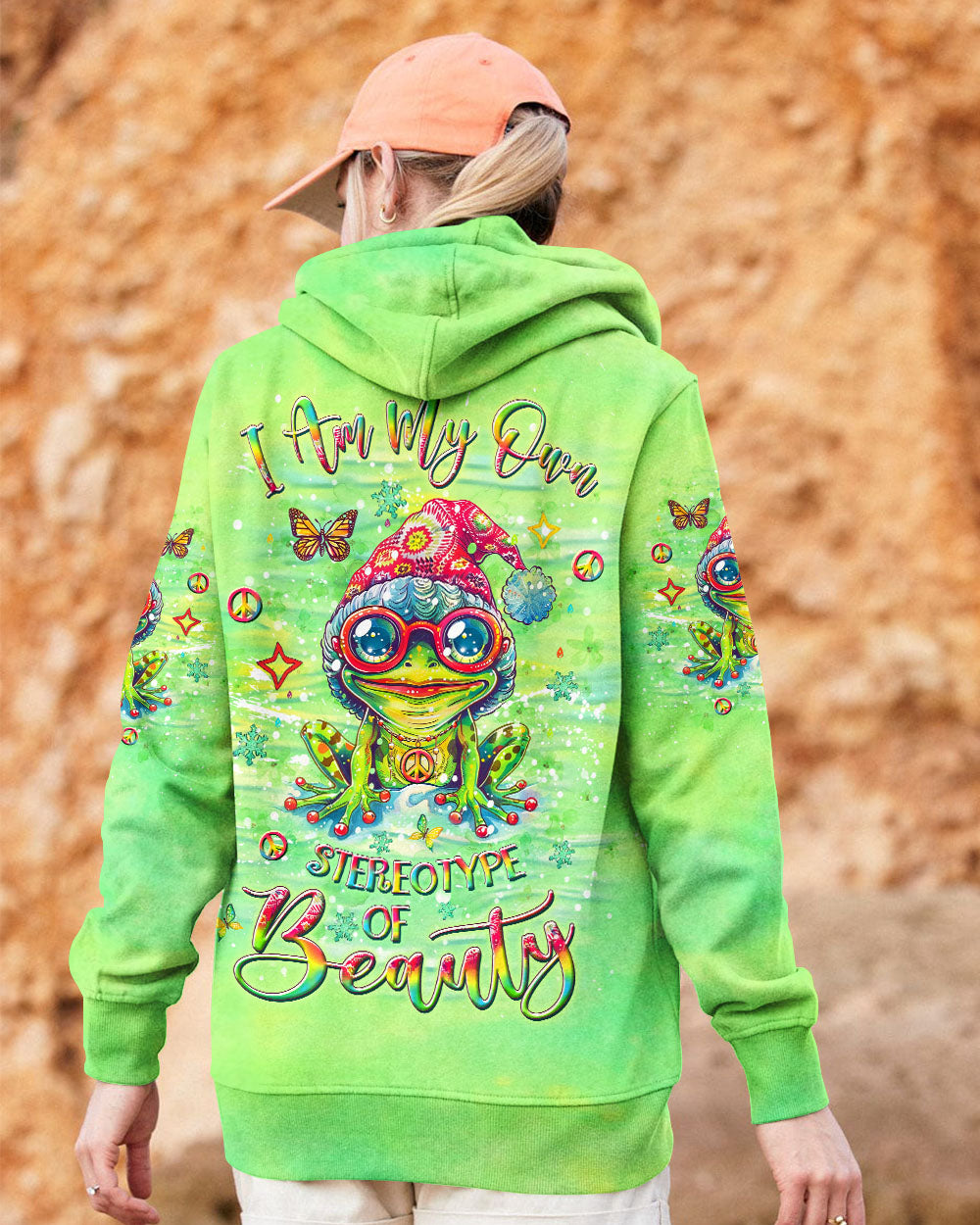 I AM MY OWN STEREOTYPE OF BEAUTY CHRISTMAS FROG ALL OVER PRINT - YHLT0810243