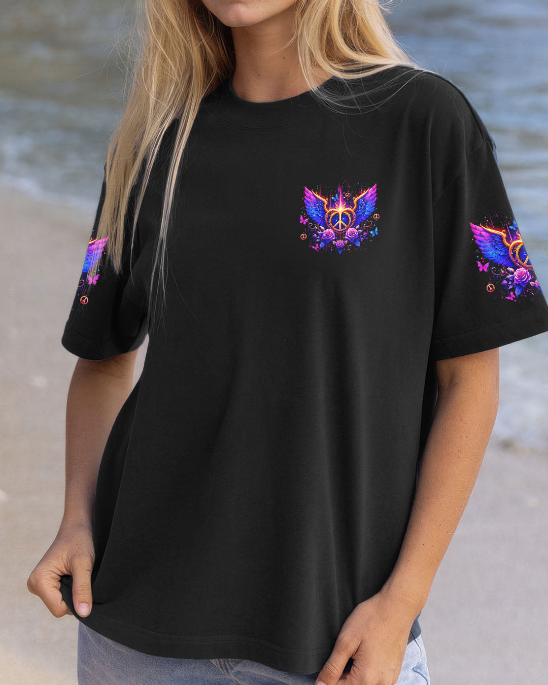 I BELIEVE THERE ARE ANGELS AMONG US WINGS ALL OVER PRINT - YHLT0810252