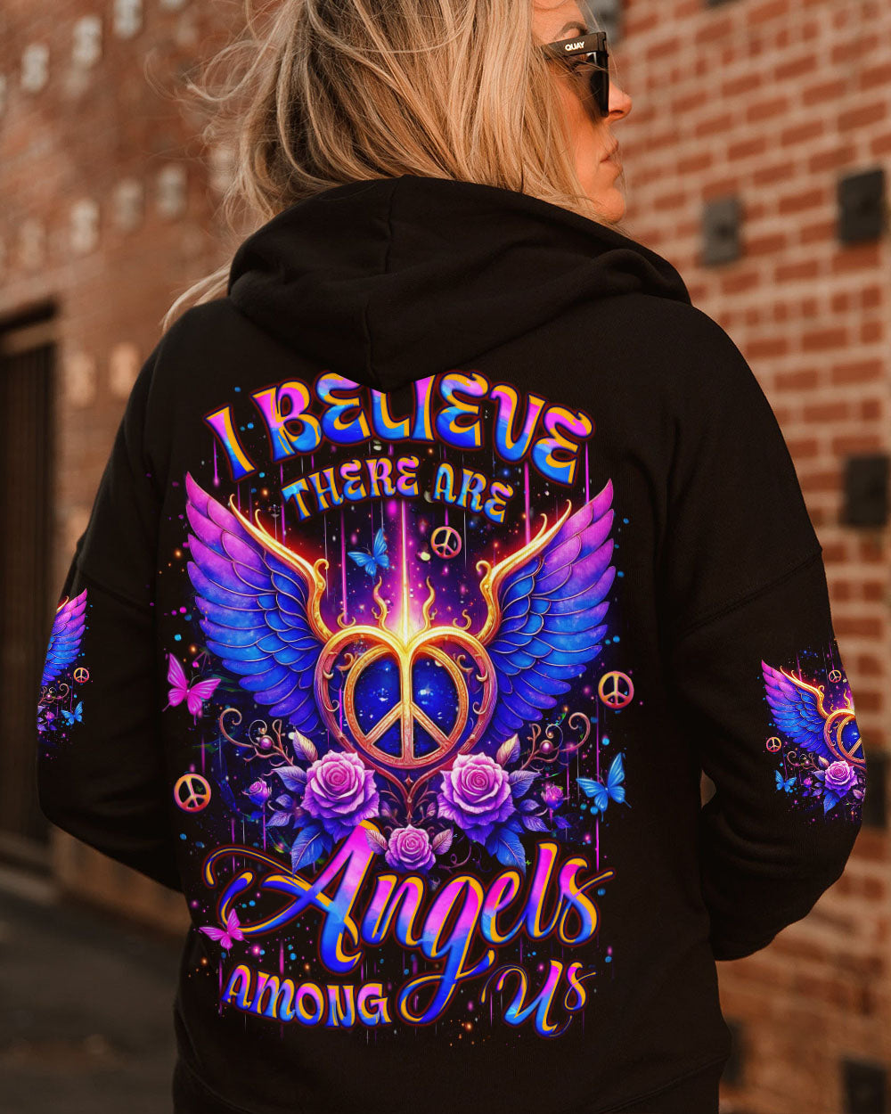 I BELIEVE THERE ARE ANGELS AMONG US WINGS ALL OVER PRINT - YHLT0810252