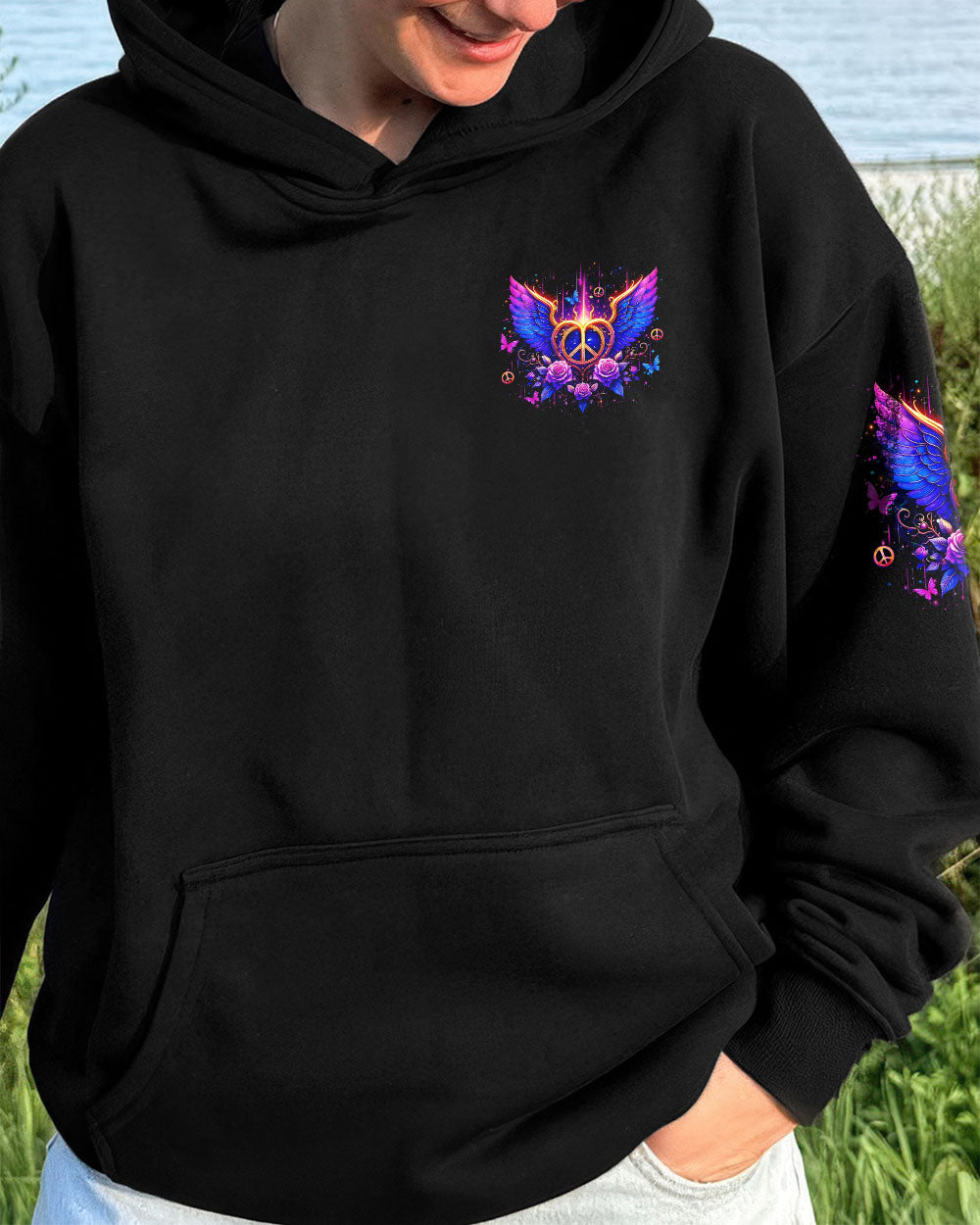 I BELIEVE THERE ARE ANGELS AMONG US WINGS ALL OVER PRINT - YHLT0810252