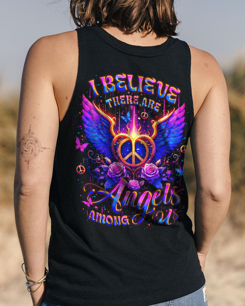 I BELIEVE THERE ARE ANGELS AMONG US WINGS ALL OVER PRINT - YHLT0810252