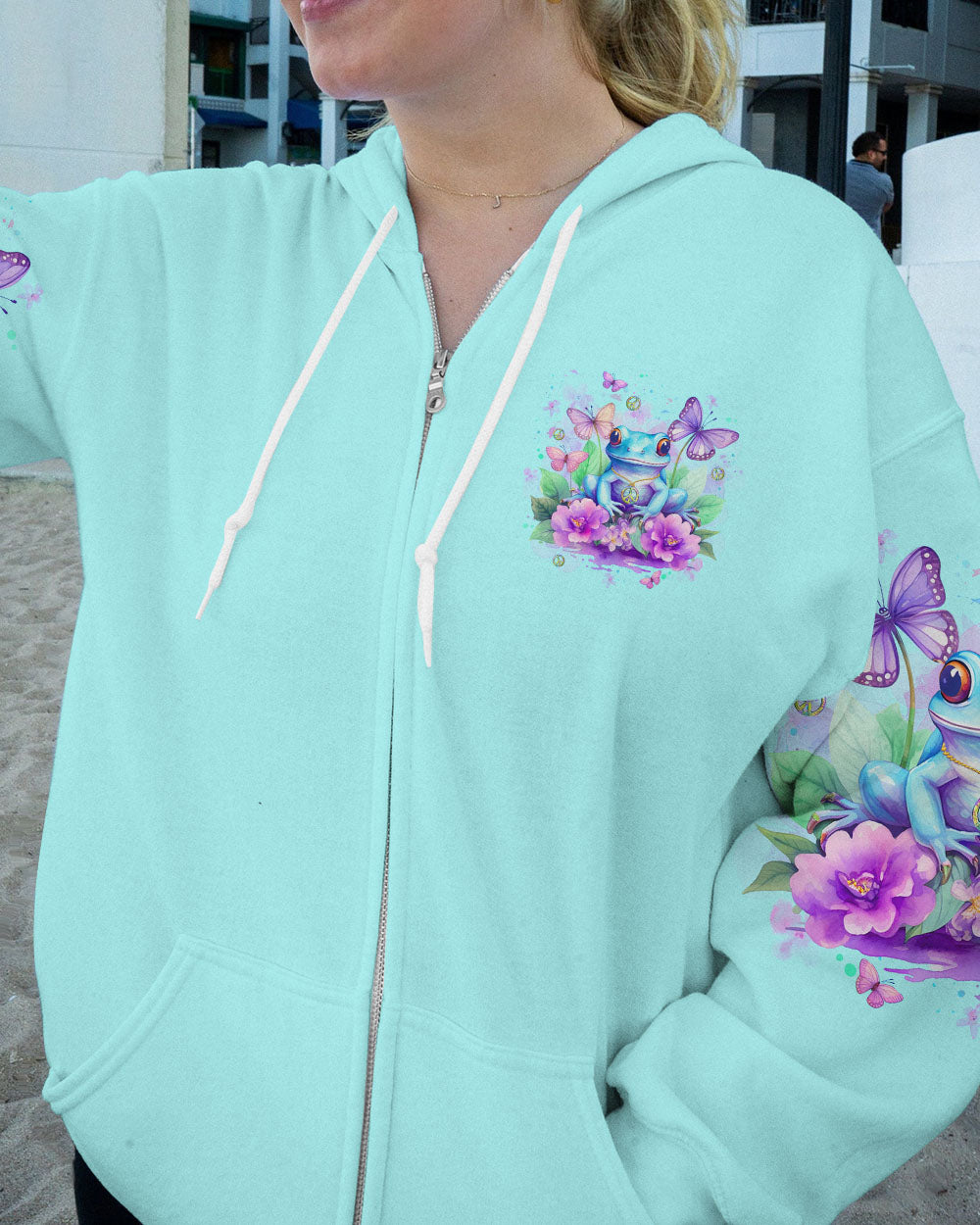 BE YOU THE WORLD WILL ADJUST FROG ALL OVER PRINT - YHLT0812232