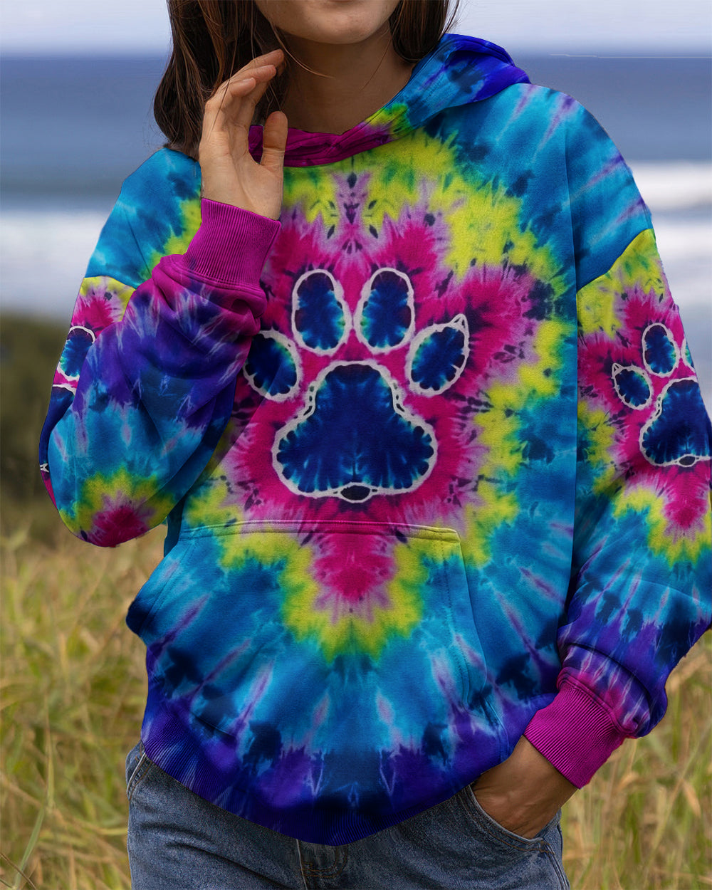 RADIANT SWIRL PAW ALL OVER PRINT - YHLT0901261