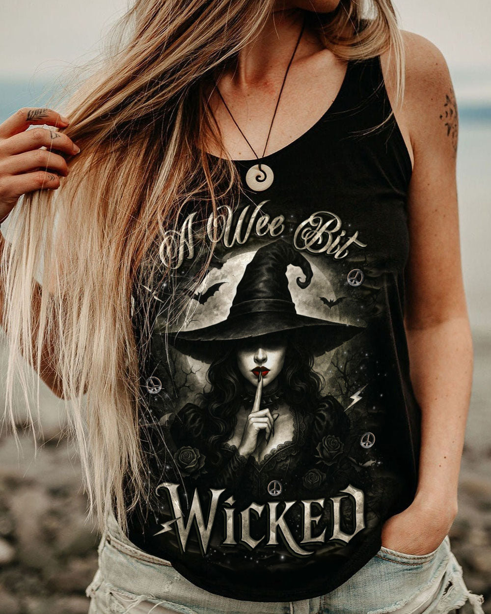 A WEE BIT WICKED HALLOWEEN ALL OVER PRINT - YHLT0906252
