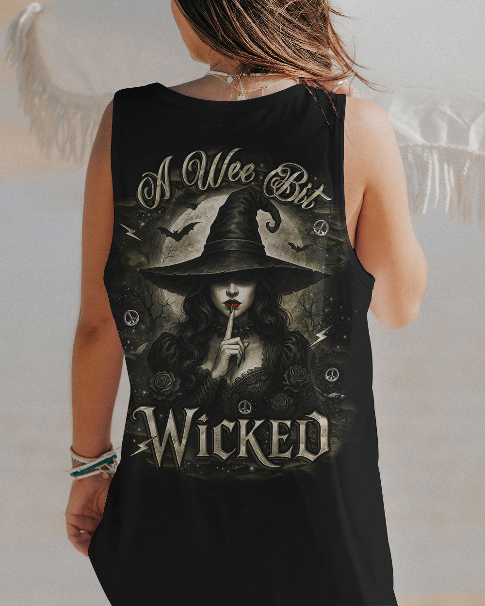 A WEE BIT WICKED HALLOWEEN ALL OVER PRINT - YHLT0906252
