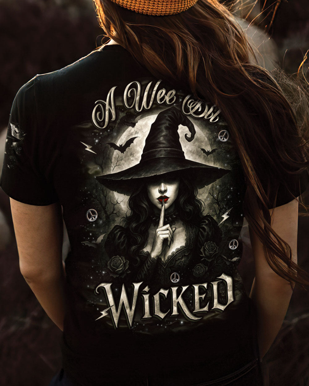 A WEE BIT WICKED HALLOWEEN ALL OVER PRINT - YHLT0906252