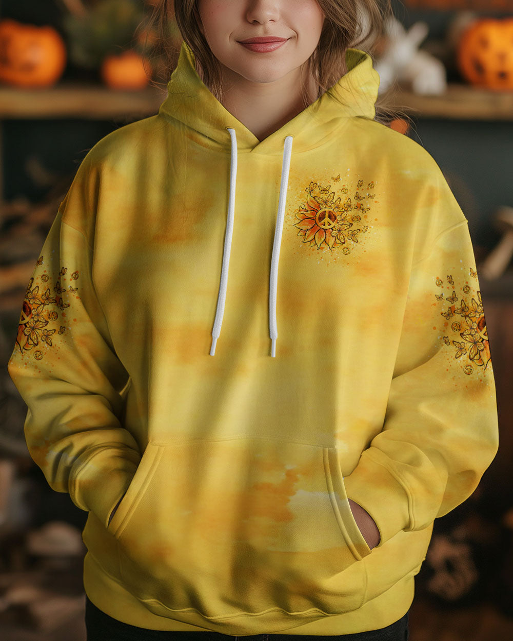 WHISPER WORDS OF WISDOM SUNFLOWER BUTTERFLY ALL OVER PRINT - YHLT0908243