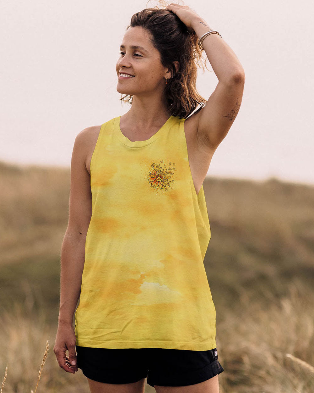 WHISPER WORDS OF WISDOM SUNFLOWER BUTTERFLY ALL OVER PRINT - YHLT0908243