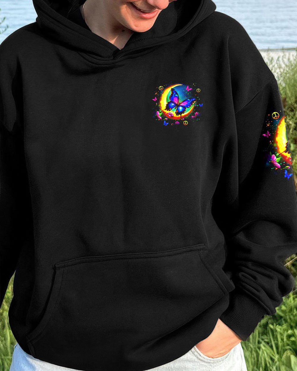 WHISPER WORDS OF WISDOM LET IT BE BUTTERFLY ALL OVER PRINT - YHLT0910251
