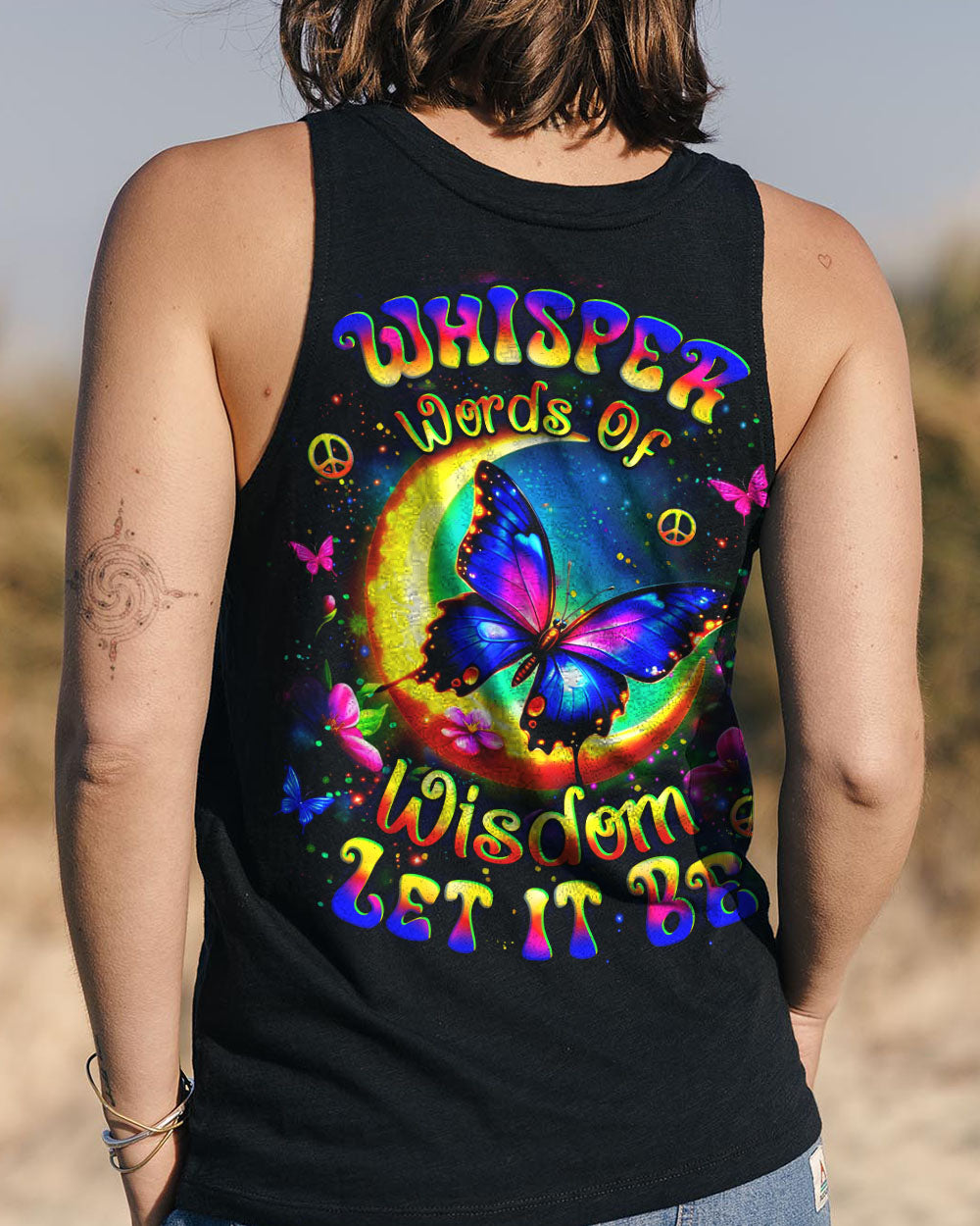 WHISPER WORDS OF WISDOM LET IT BE BUTTERFLY ALL OVER PRINT - YHLT0910251