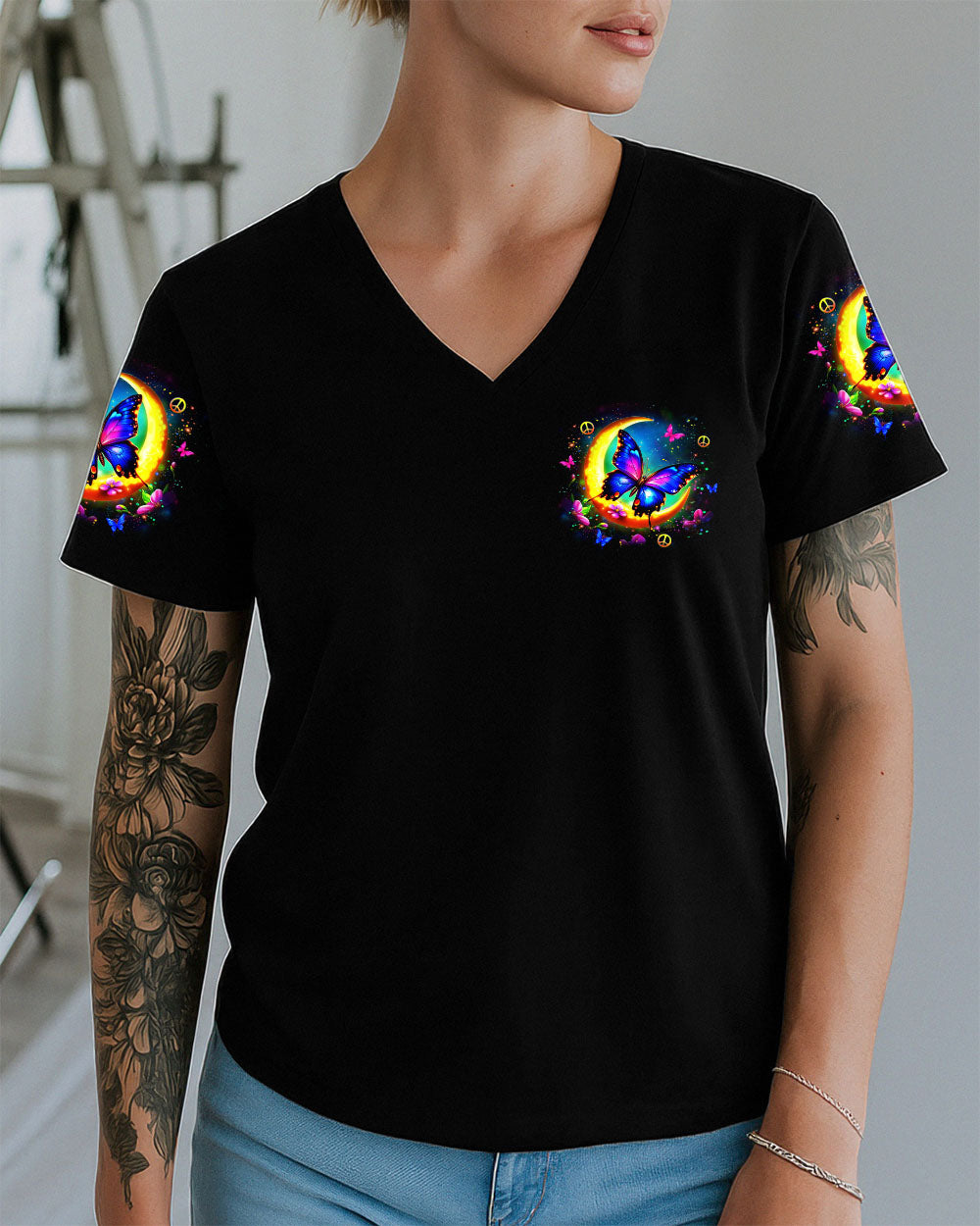 WHISPER WORDS OF WISDOM LET IT BE BUTTERFLY ALL OVER PRINT - YHLT0910251