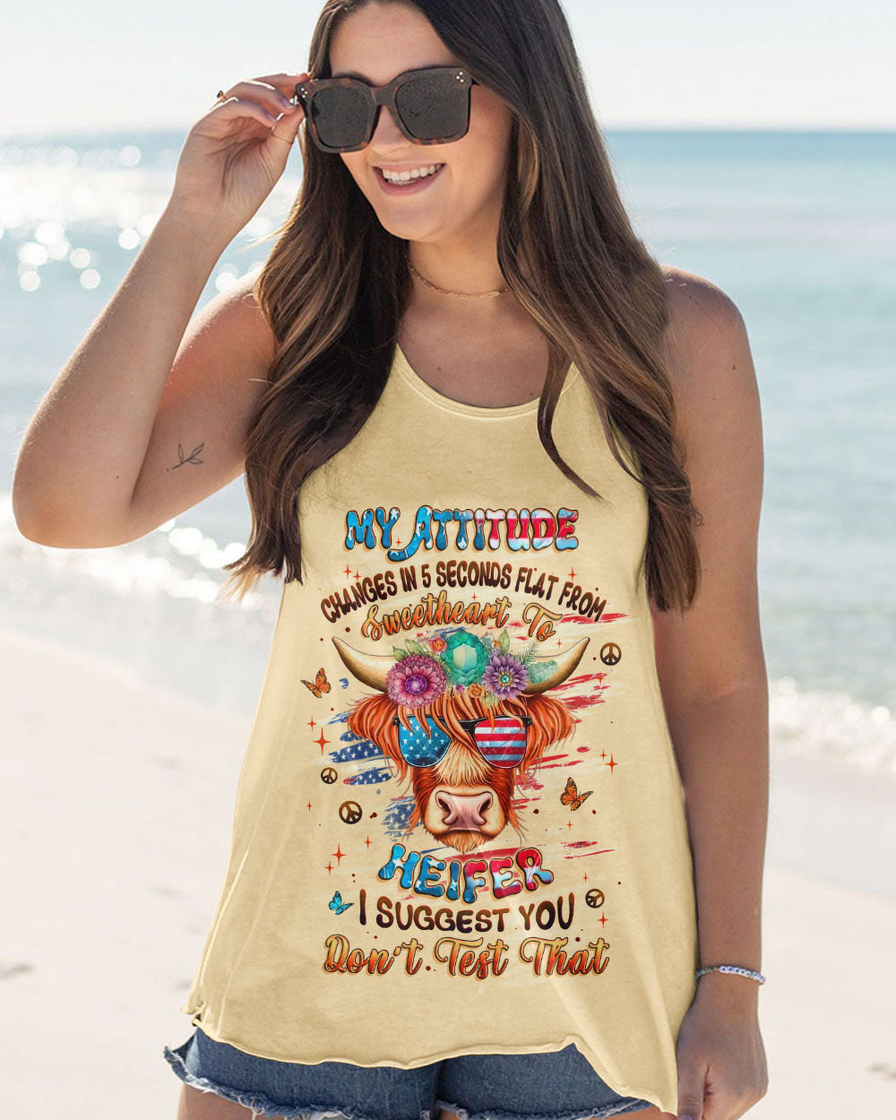 MY ATTITUDE CHANGES IN 5 SECONDS HEIFER ALL OVER PRINT - YHLT1009251