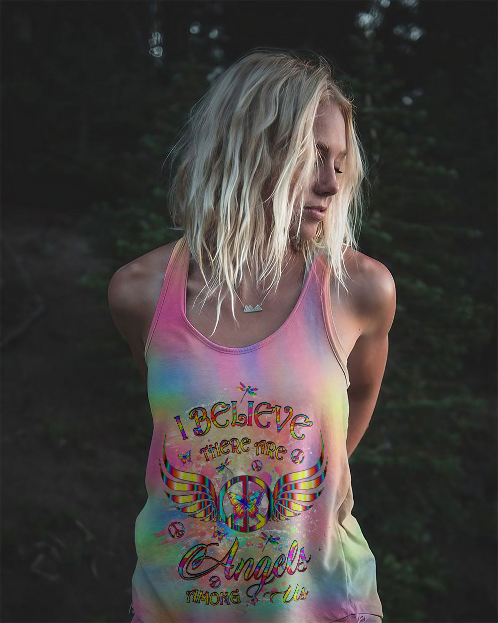 I BELIEVE THERE ARE ANGELS AMONG US ALL OVER PRINT - YHLT1010243