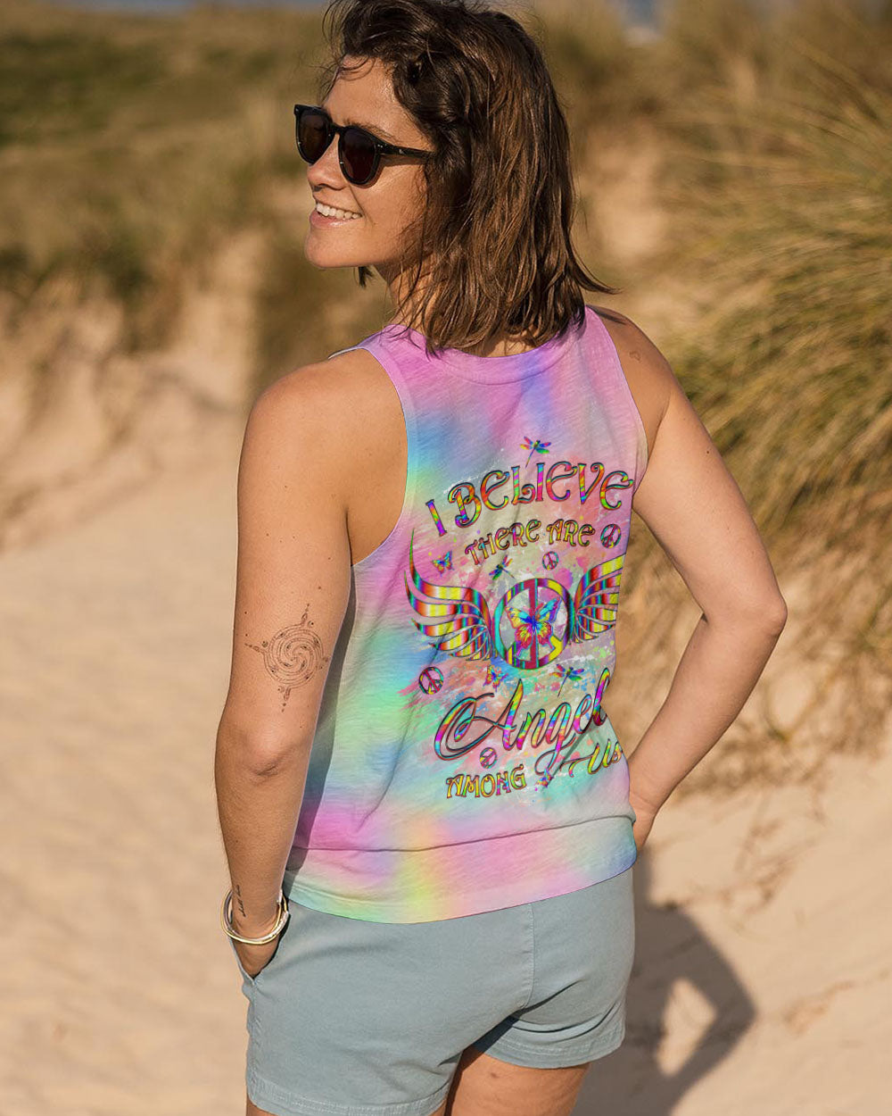 I BELIEVE THERE ARE ANGELS AMONG US ALL OVER PRINT - YHLT1010243