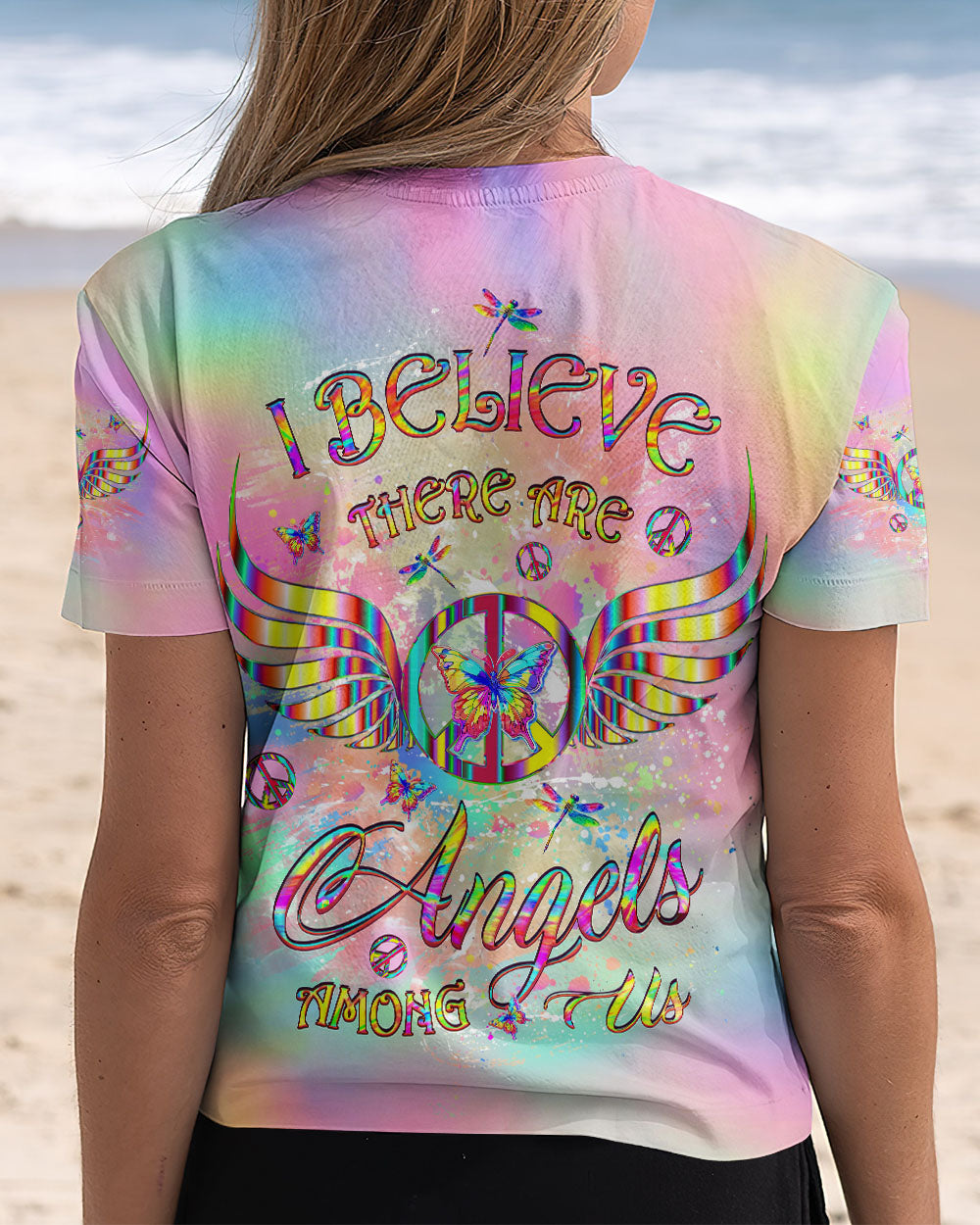I BELIEVE THERE ARE ANGELS AMONG US ALL OVER PRINT - YHLT1010243