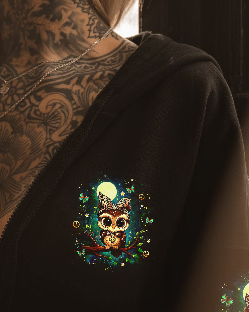 BE YOU THE WORLD WILL ADJUST OWL ALL OVER PRINT - YHLT1010251