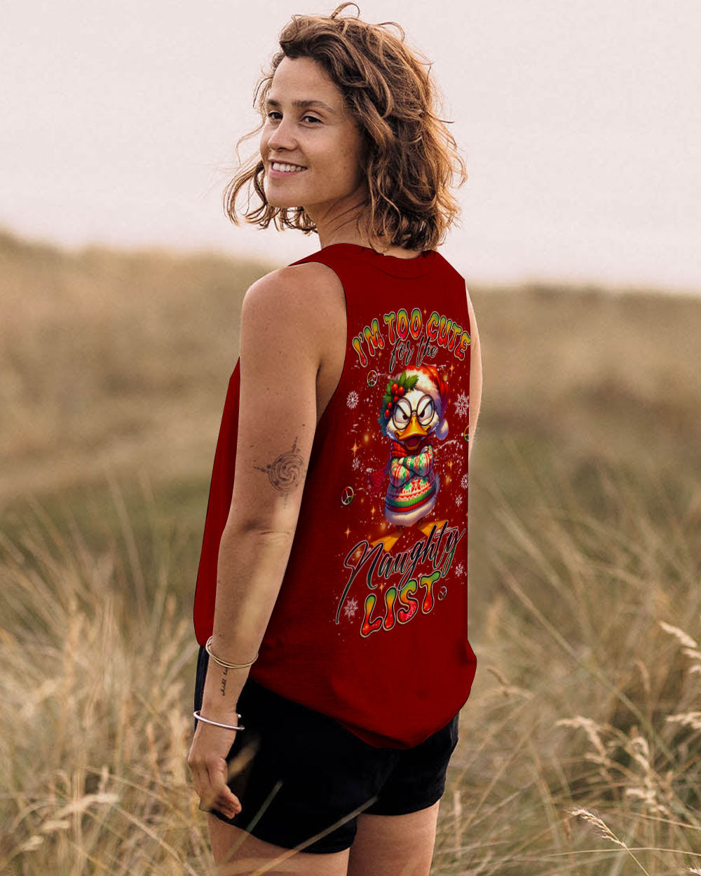 I’M TOO CUTE FOR THE NAUGHTY LIST CHRISTMAS DUCK ALL OVER PRINT - YHLT1011251