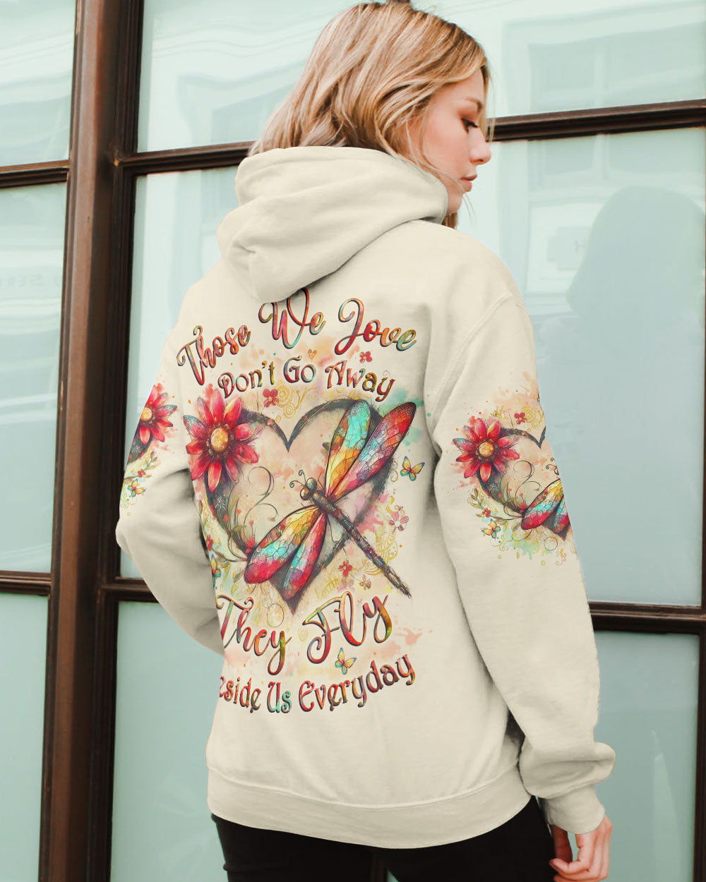 THOSE WE LOVE DON'T GO AWAY DRAGONFLY ALL OVER PRINT - YHLT1102253