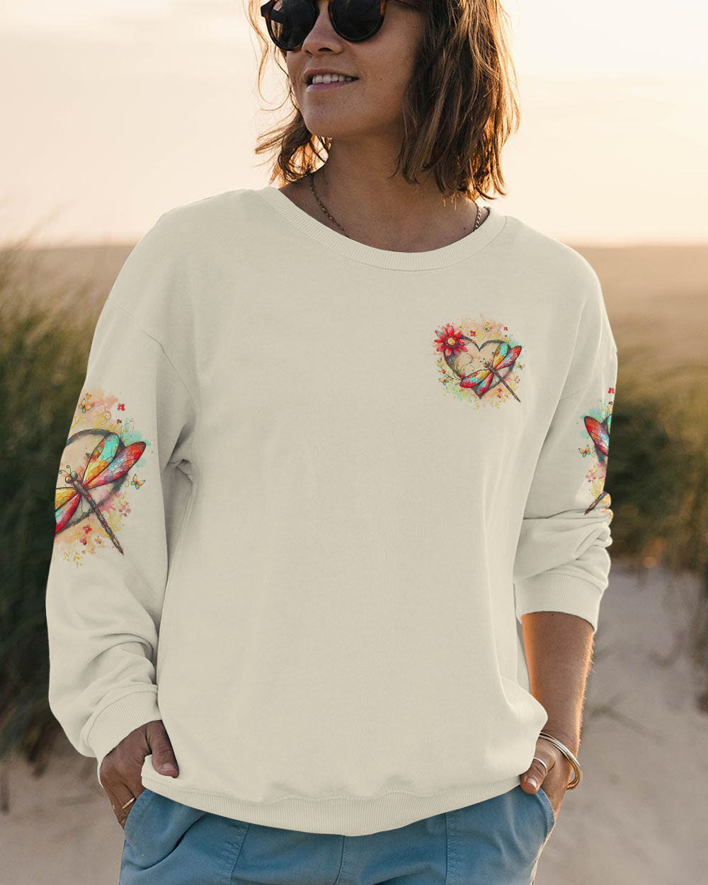 THOSE WE LOVE DON'T GO AWAY DRAGONFLY ALL OVER PRINT - YHLT1102253