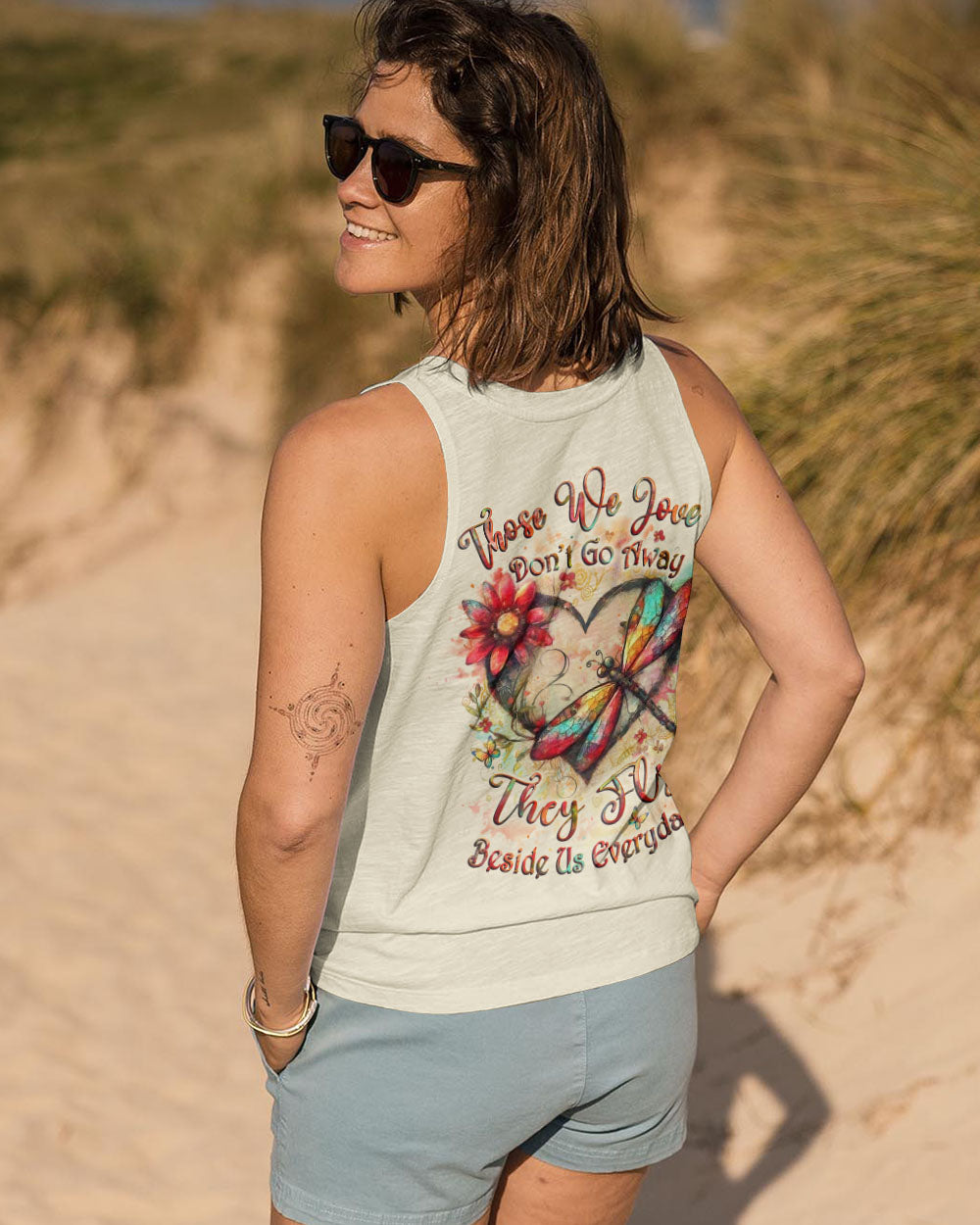 THOSE WE LOVE DON'T GO AWAY DRAGONFLY ALL OVER PRINT - YHLT1102253