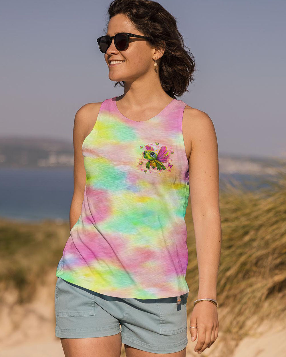 BE YOU THE WORLD WILL ADJUST TURTLE ALL OVER PRINT - YHLT1108254