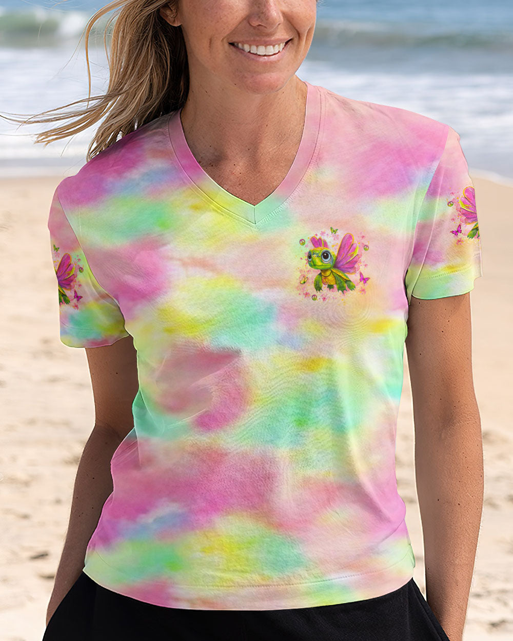 BE YOU THE WORLD WILL ADJUST TURTLE ALL OVER PRINT - YHLT1108254