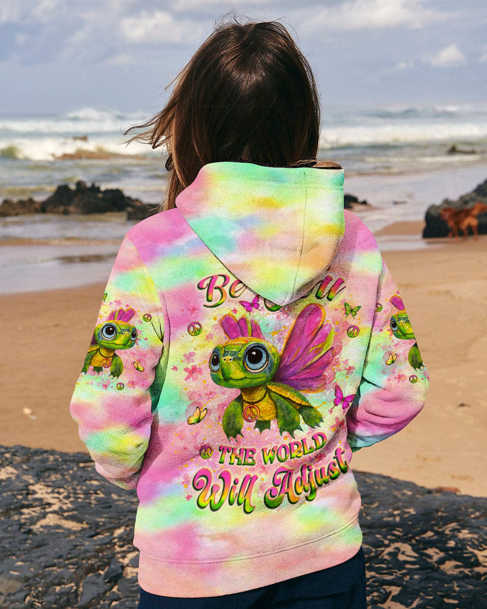 BE YOU THE WORLD WILL ADJUST TURTLE ALL OVER PRINT - YHLT1108254