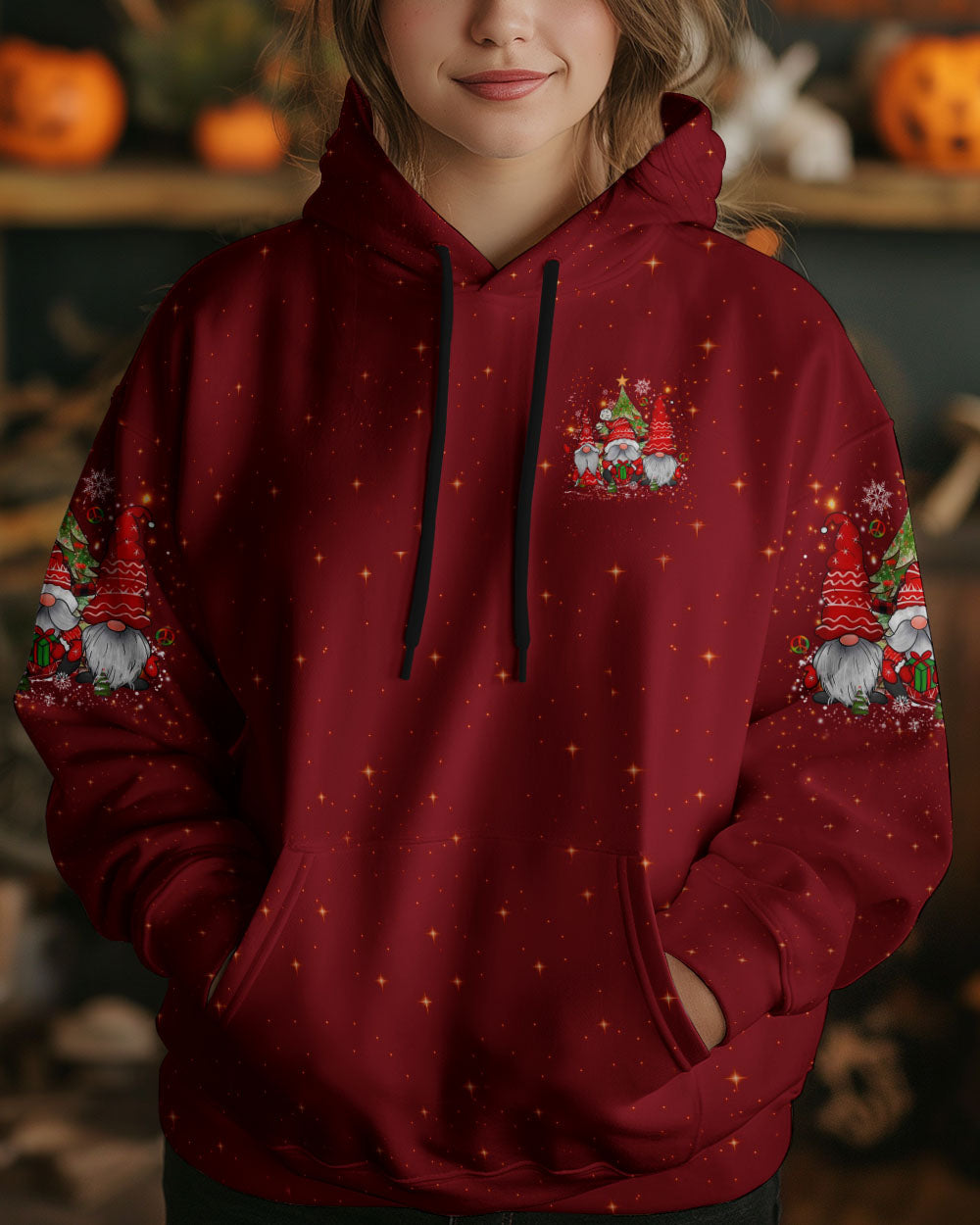 JOY TO THE WORLD CHRISTMAS GNOMES ALL OVER PRINT - YHLT1110243