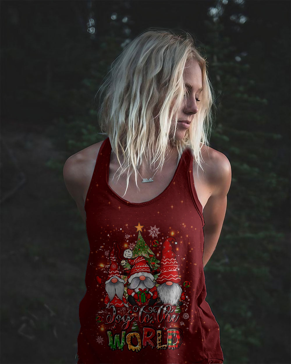 JOY TO THE WORLD CHRISTMAS GNOMES ALL OVER PRINT - YHLT1110243