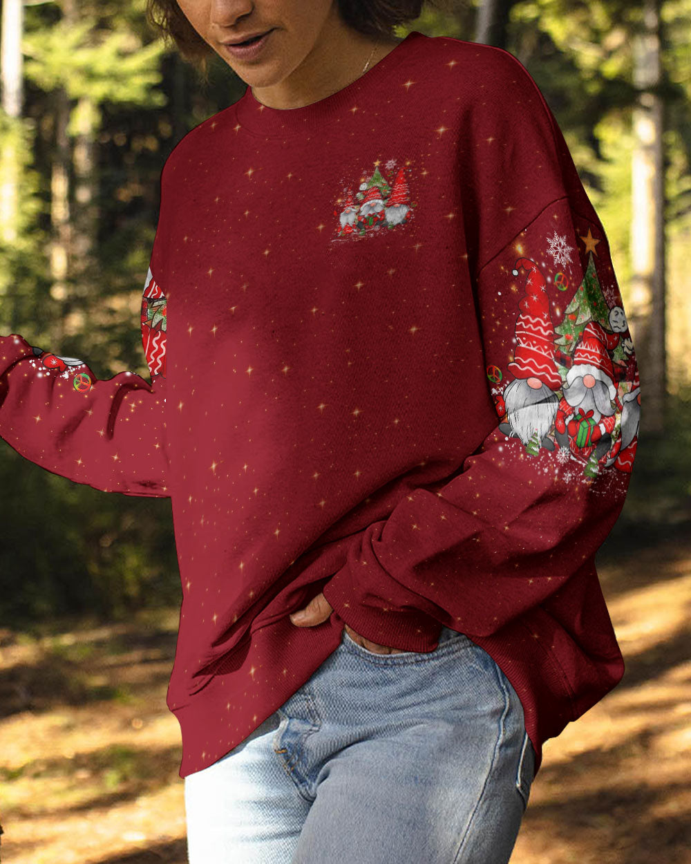 JOY TO THE WORLD CHRISTMAS GNOMES ALL OVER PRINT - YHLT1110243