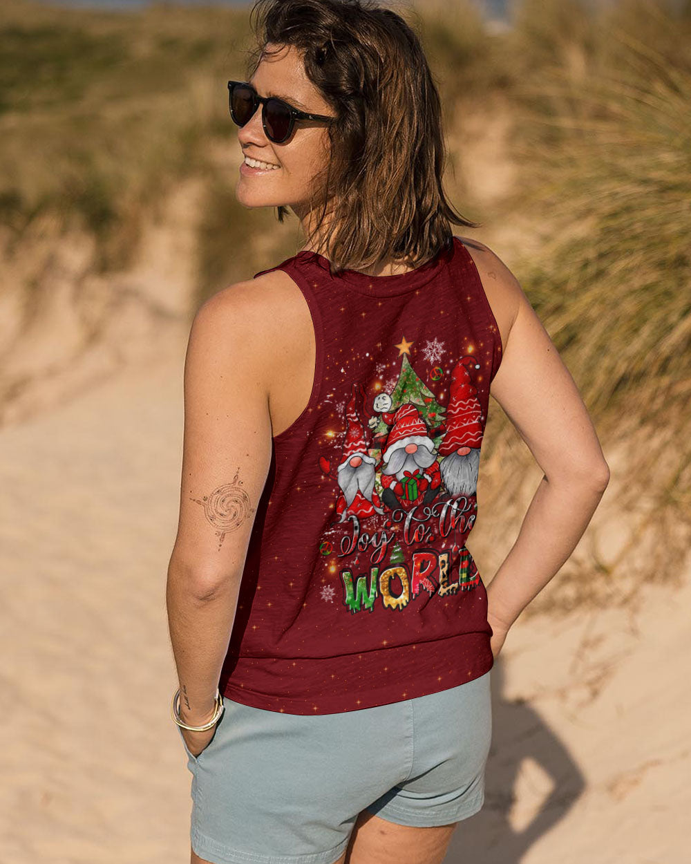JOY TO THE WORLD CHRISTMAS GNOMES ALL OVER PRINT - YHLT1110243