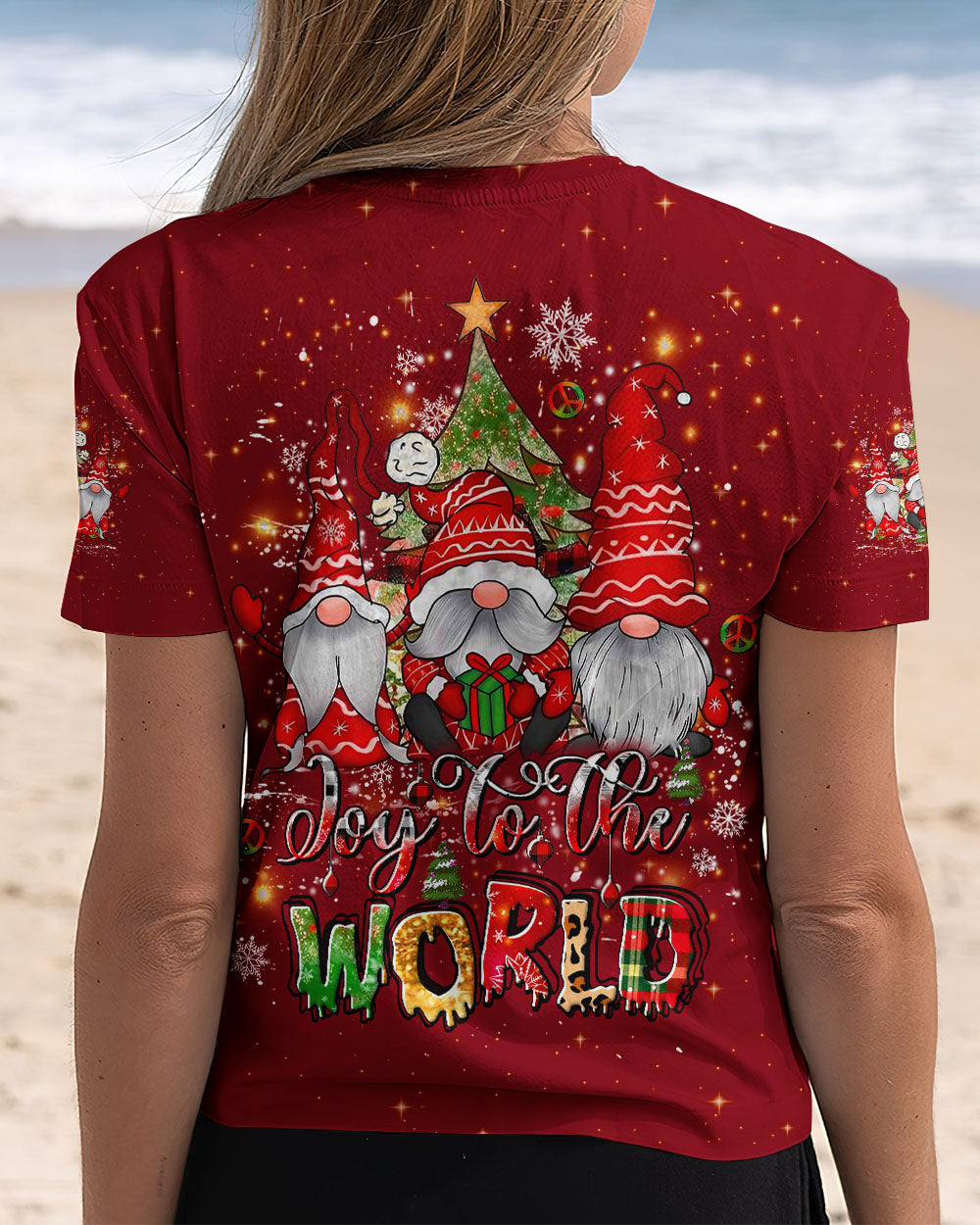 JOY TO THE WORLD CHRISTMAS GNOMES ALL OVER PRINT - YHLT1110243