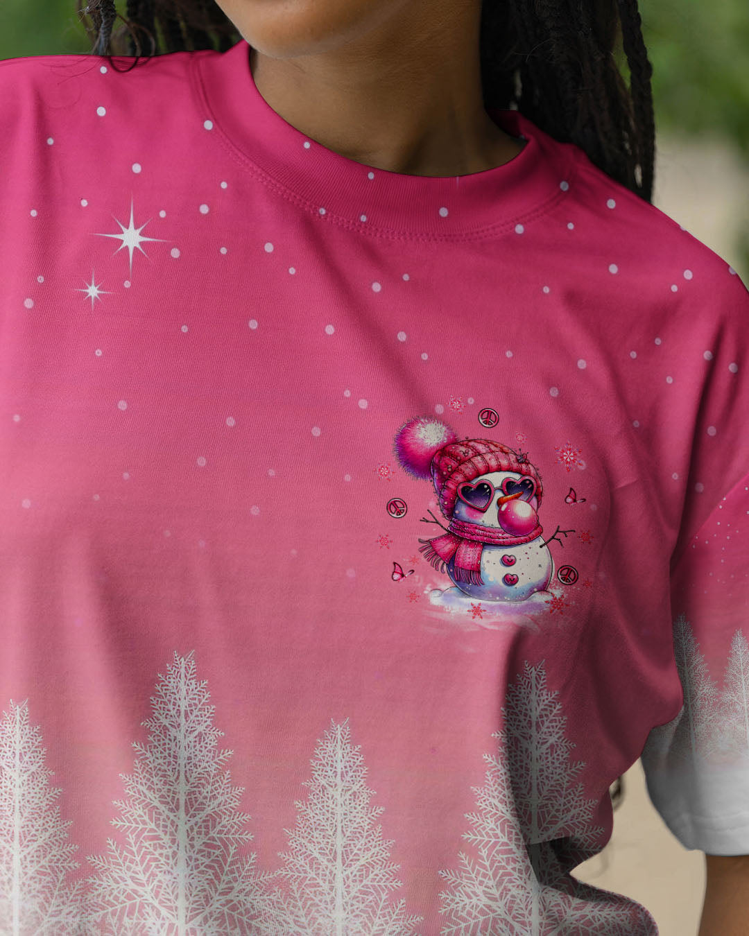 BE YOU THE WORLD WILL ADJUST SNOWMAN CHRISTMAS ALL OVER PRINT - YHLT1111252