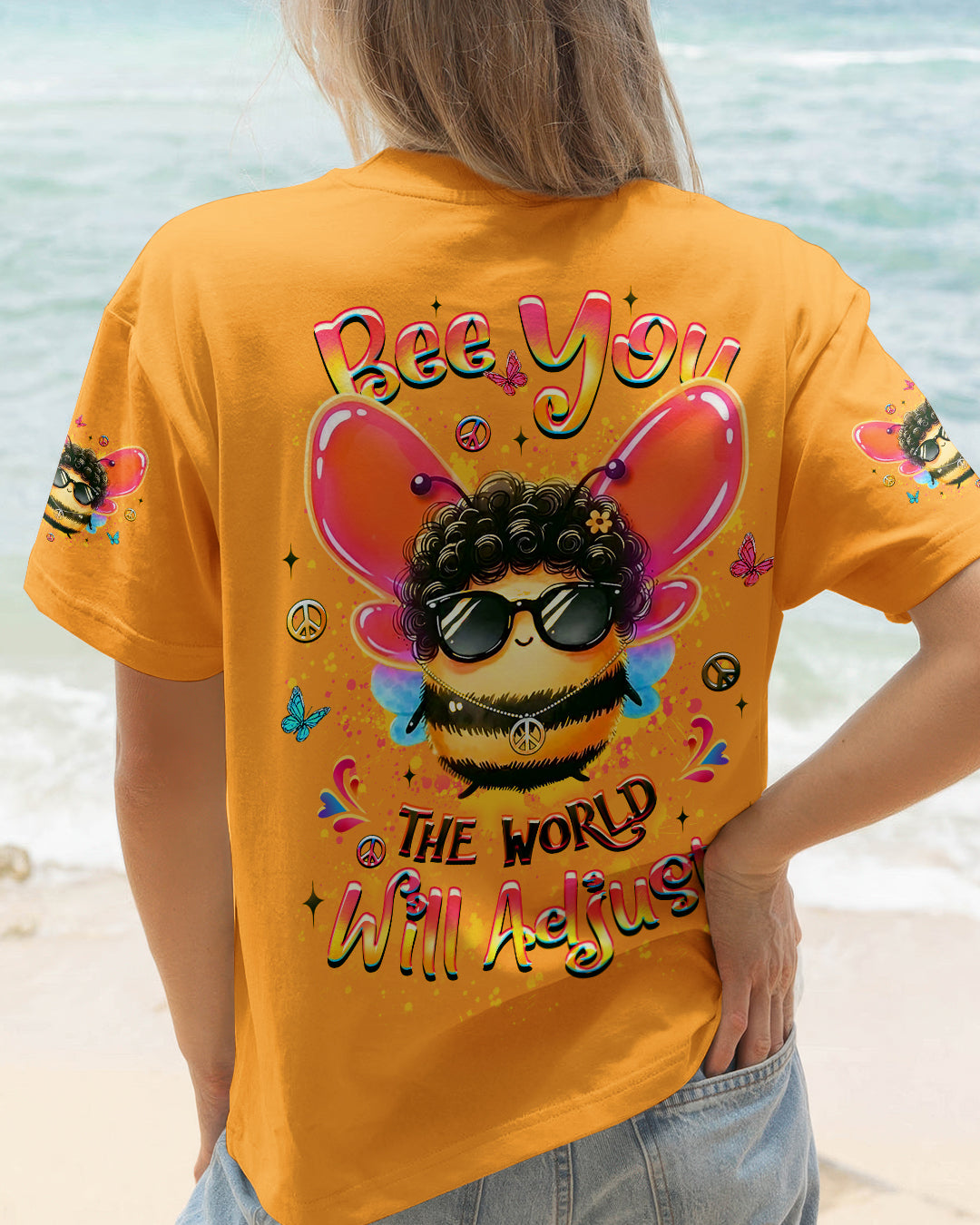 BEE YOU THE WORLD WILL ADJUST ALL OVER PRINT - YHLT1201263