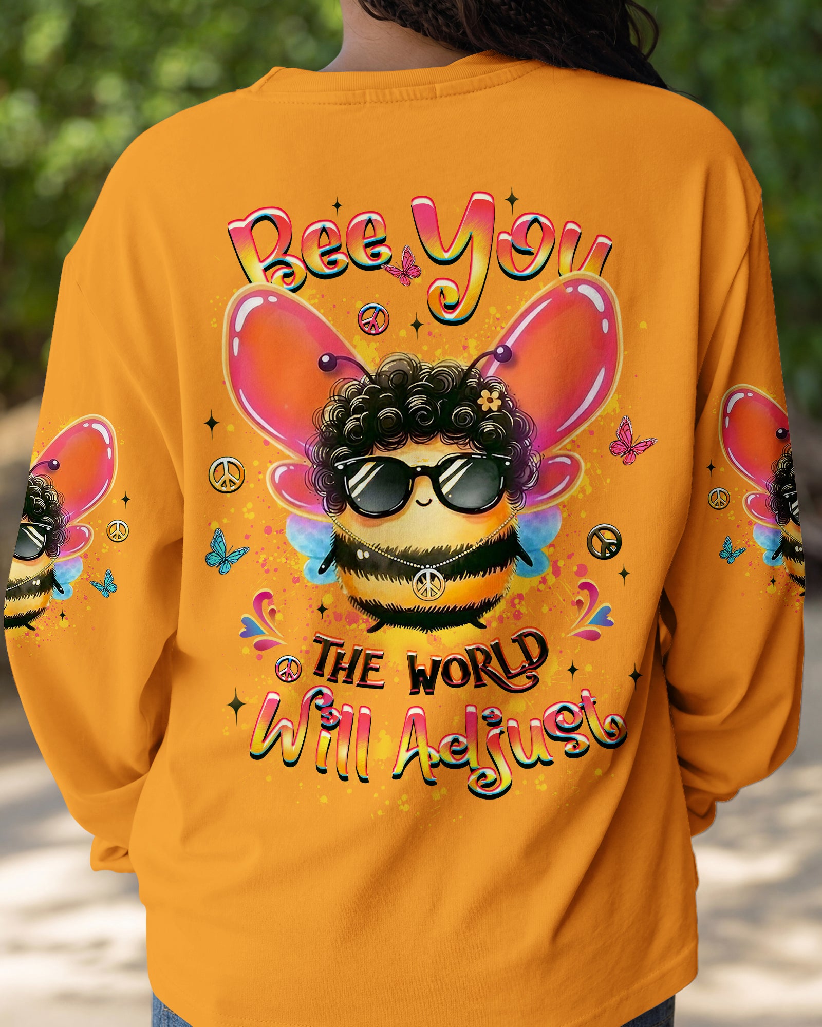BEE YOU THE WORLD WILL ADJUST ALL OVER PRINT - YHLT1201263