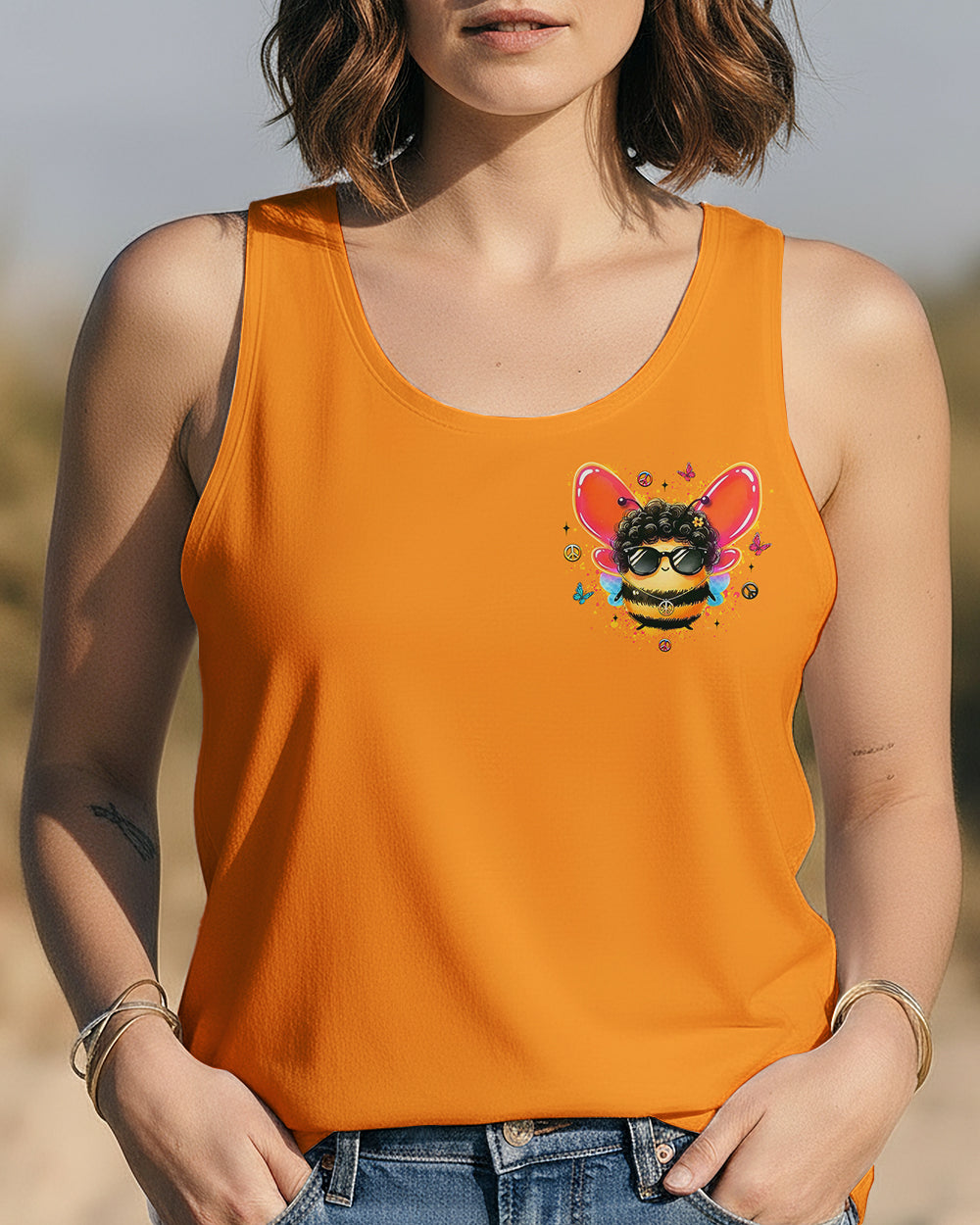BEE YOU THE WORLD WILL ADJUST ALL OVER PRINT - YHLT1201263